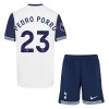 Conjunto (Camiseta+Pantalón Corto) Tottenham Hotspur Pedro Porro 23 Primera Equipación 2024-25 - Niño